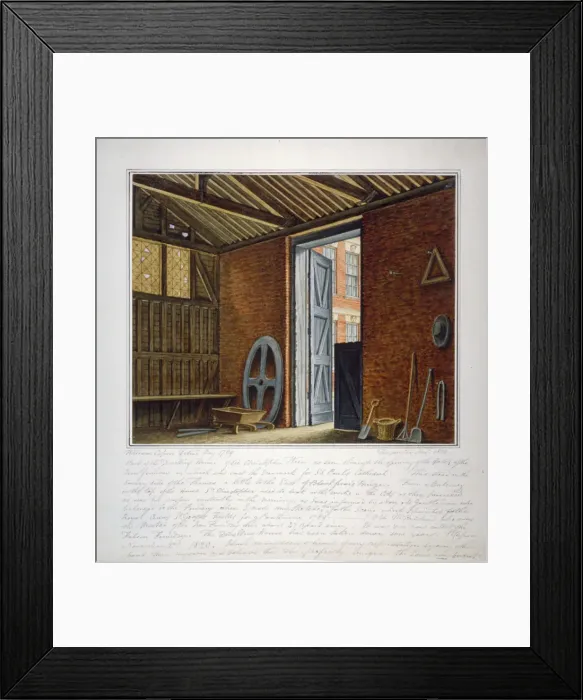 Framed Print : Part of the dwelling house of Sir Christopher Wren, Southwark, London, 1820. Artist Framed Print : Part of the dwelling house of Sir Christopher Wren, Southwark, London, 1820. Artist