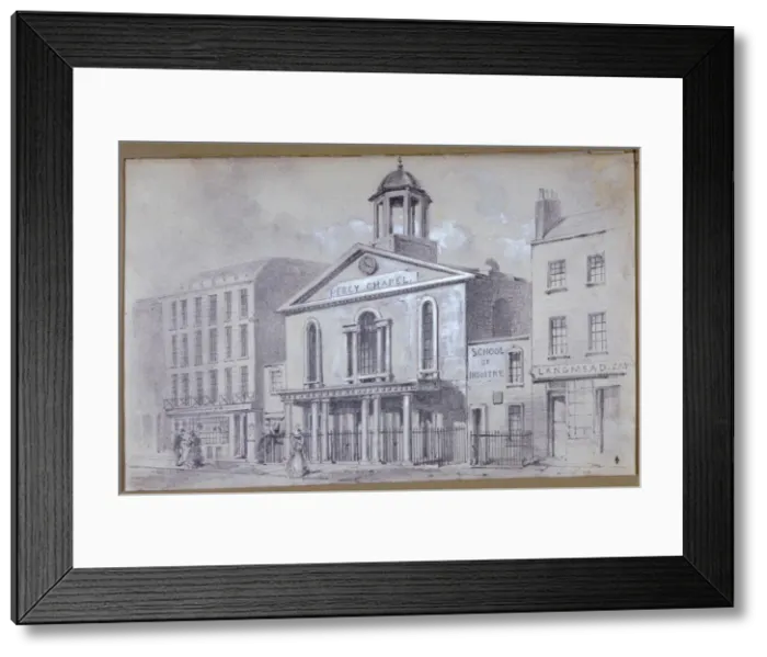 Framed Print : Percy Chapel, Charlotte Street, Fitzroy Square, London, 1857. Artist Framed Print : Percy Chapel, Charlotte Street, Fitzroy Square, London, 1857. Artist