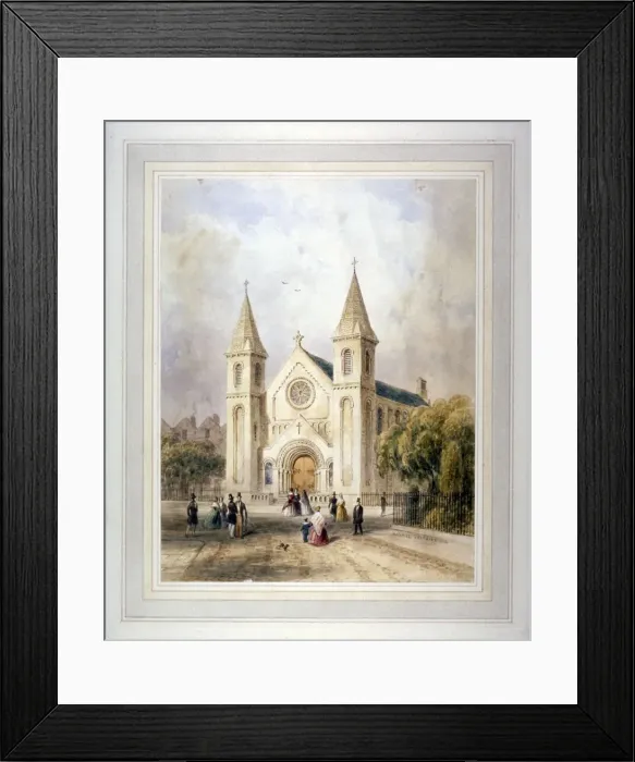 Framed Print : View of an unknown religious building in Regent Square, St Pancras, London, 1842 Framed Print : View of an unknown religious building in Regent Square, St Pancras, London, 1842