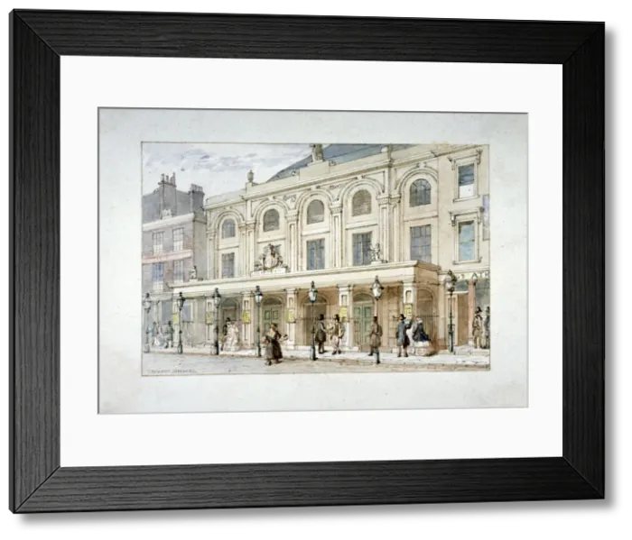 Framed Print : Surrey Theatre and Surrey Coffee House on Blackfriars Road, Southwark, London, c1835 Framed Print : Surrey Theatre and Surrey Coffee House on Blackfriars Road, Southwark, London, c1835