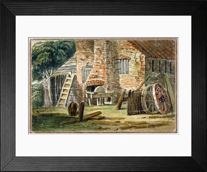 Framed Print : A wheelwrights shop in East Street, opposite to West Street, Southwark, London, 1815 Framed Print : A wheelwrights shop in East Street, opposite to West Street, Southwark, London, 1815