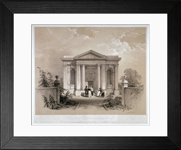 Framed Print : View of Sutherland Chapel, Walworth, Southwark, London, c1842. Artist: George Hawkins Framed Print : View of Sutherland Chapel, Walworth, Southwark, London, c1842. Artist: George Hawkins