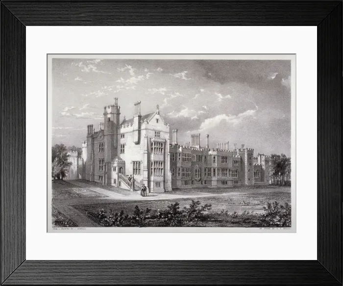 Framed Print : View of Lambeth Palace, London, c1830. Artist: GF Bragg