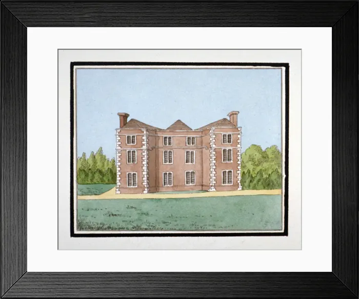 Framed Print : Lee Place which stood on the north side of Old Road, Lewisham, London, c1795. Artist Framed Print : Lee Place which stood on the north side of Old Road, Lewisham, London, c1795. Artist
