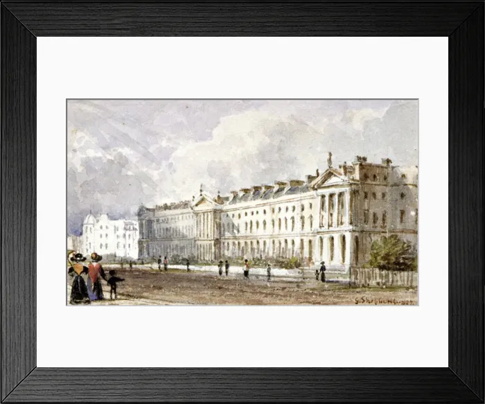 Framed Print : View of Hanover Terrace in Regents Park, London, 1827 Framed Print : View of Hanover Terrace in Regents Park, London, 1827