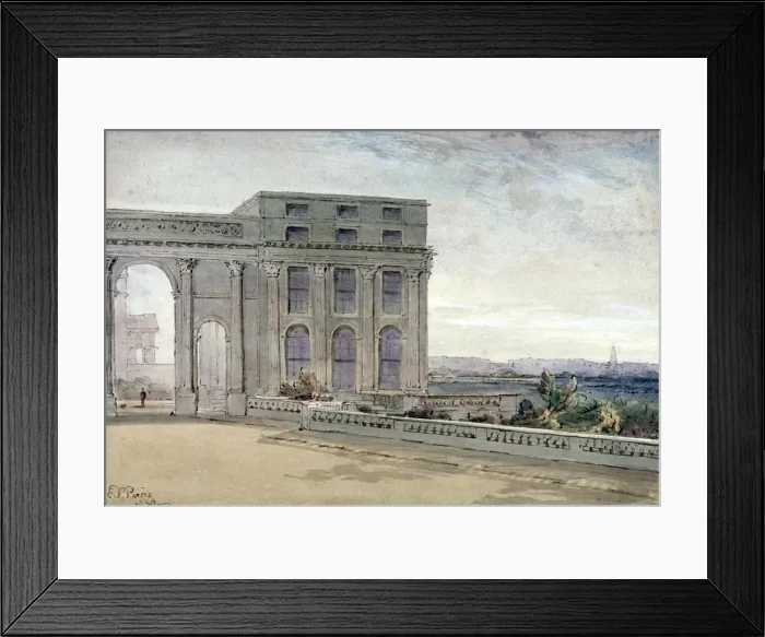 Framed Print : View of Chester Terrace, Regents Park, London, 1830. Artist Framed Print : View of Chester Terrace, Regents Park, London, 1830. Artist