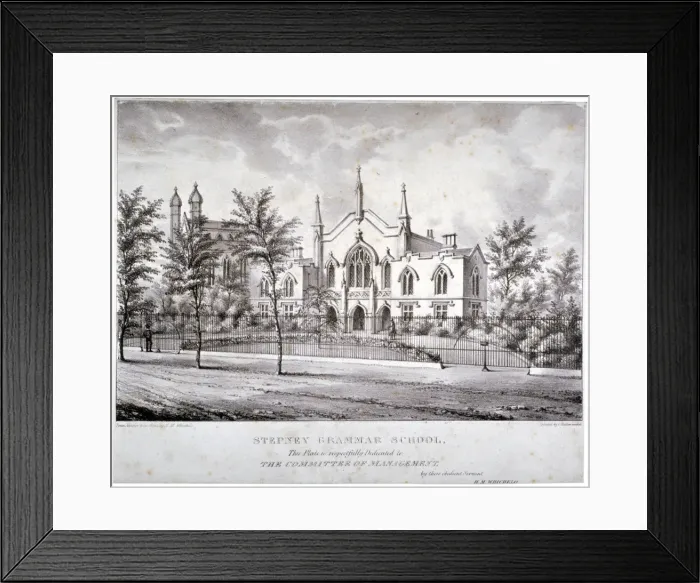 Framed Print : Stepney Grammar School, Stepney, London, c1840. Artist: Charles Joseph Hullmandel Framed Print : Stepney Grammar School, Stepney, London, c1840. Artist: Charles Joseph Hullmandel