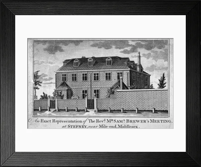 Framed Print : View of Stepney Meeting House, Stepney, London, 1783 Framed Print : View of Stepney Meeting House, Stepney, London, 1783