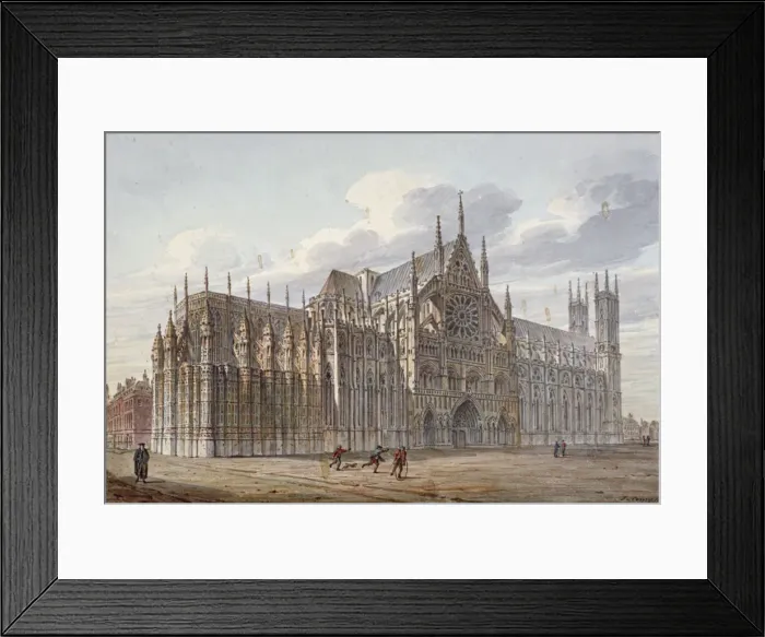 Framed Print : Westminster Abbey, London, 1816. Artist: John Coney