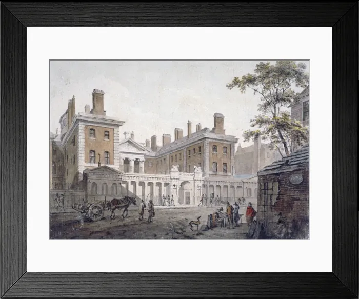 Framed Print : The Admiralty, Whitehall, London, 1796. Artist: James Miller Framed Print : The Admiralty, Whitehall, London, 1796. Artist: James Miller