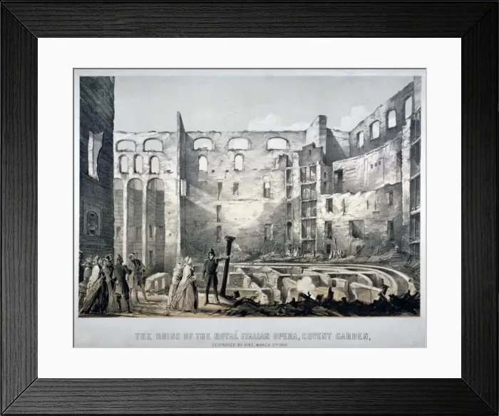 Framed Print : Royal Italian Opera House, Covent Garden, London, 1856 Framed Print : Royal Italian Opera House, Covent Garden, London, 1856