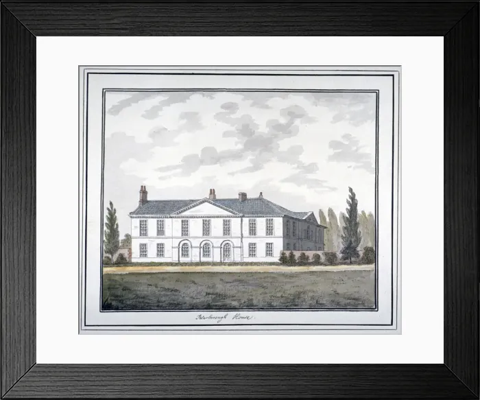 Framed Print : Peterborough House, Fulham, London, 1800 Framed Print : Peterborough House, Fulham, London, 1800