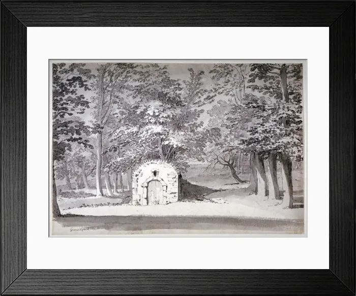 Framed Print : An ice house or conduit in Greenwich Park, London, 1772. Artist: Samuel Hieronymus Grimm Framed Print : An ice house or conduit in Greenwich Park, London, 1772. Artist: Samuel Hieronymus Grimm