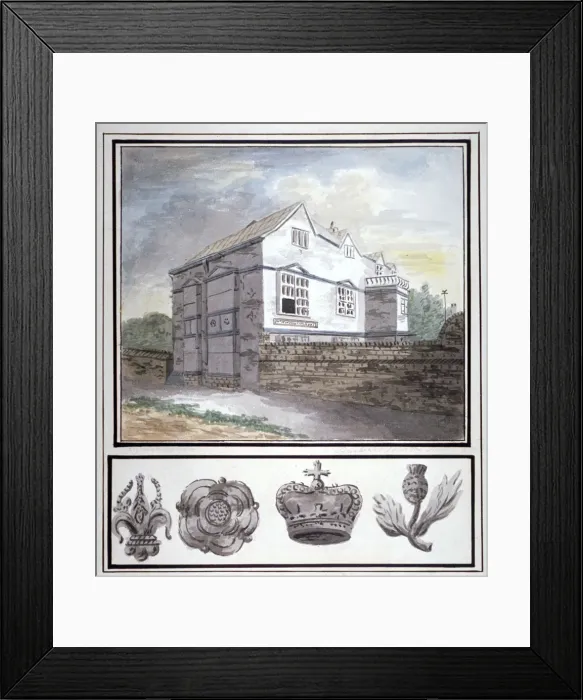 Framed Print : Mr Worsleys school, Hackney, London, c1790