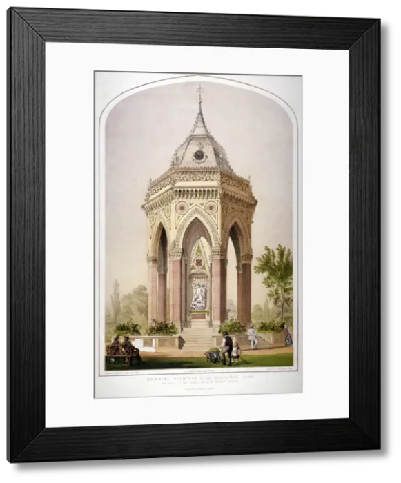 Framed Print : The drinking fountain in Victoria Park, Hackney, London, c1861 Framed Print : The drinking fountain in Victoria Park, Hackney, London, c1861