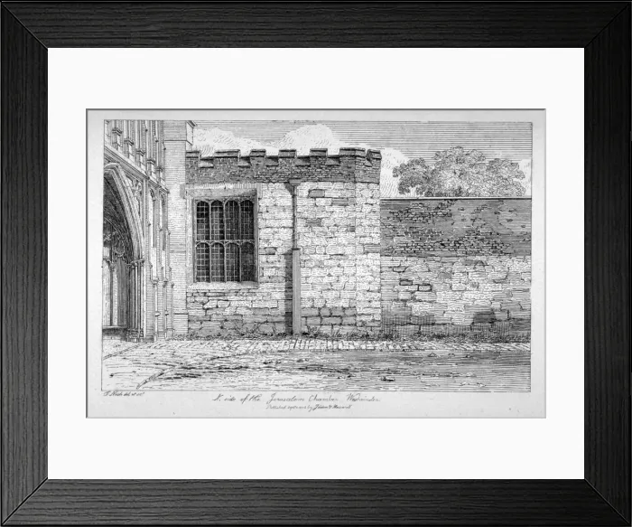 Framed Print : North side of the Jerusalem Chamber in Westminster Abbey, London, 1805 Framed Print : North side of the Jerusalem Chamber in Westminster Abbey, London, 1805