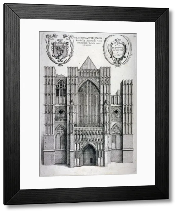 Framed Print : Westminster Abbey, London, c1650. Artist: Wenceslaus Hollar Framed Print : Westminster Abbey, London, c1650. Artist: Wenceslaus Hollar