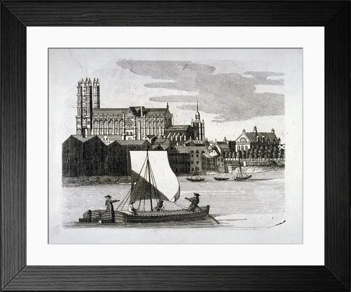 Framed Print : View of Westminster Abbey, London, c1780 Framed Print : View of Westminster Abbey, London, c1780