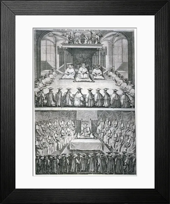 Framed Print : Houses of Convocation, London, c1623 Framed Print : Houses of Convocation, London, c1623