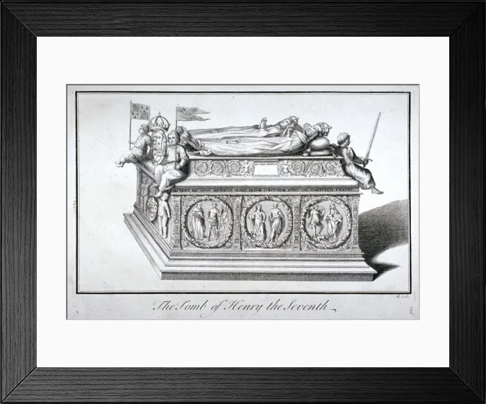 Framed Print : Tomb of Henry VII and Queen Elizabeth in the kings chapel, Westminster Abbey, London, c1750 Framed Print : Tomb of Henry VII and Queen Elizabeth in the kings chapel, Westminster Abbey, London, c1750