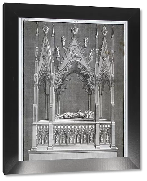 Monument to Edmund Crouchback, Earl of Lancaster, Westminster Abbey, London, 1742