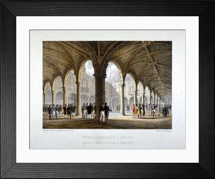 Framed Print : Royal Exchange, City of London, 1788 Framed Print : Royal Exchange, City of London, 1788
