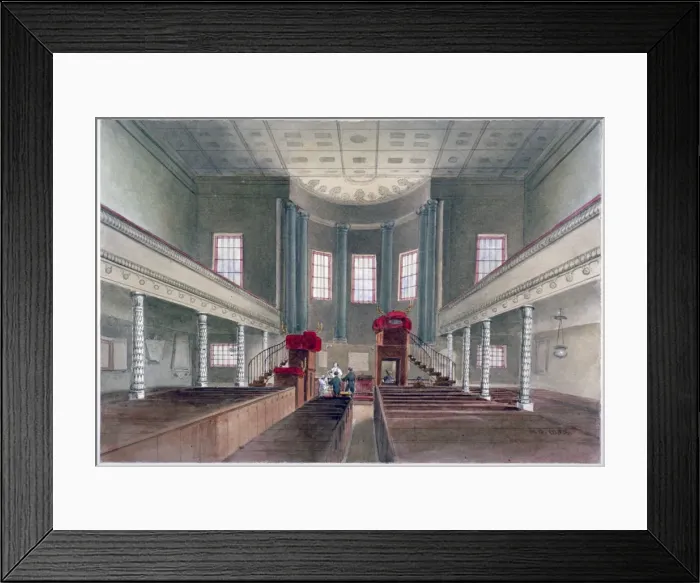 Framed Print : Interior view of St Pancras New Church, London, 1855. Artist: W Guest Framed Print : Interior view of St Pancras New Church, London, 1855. Artist: W Guest