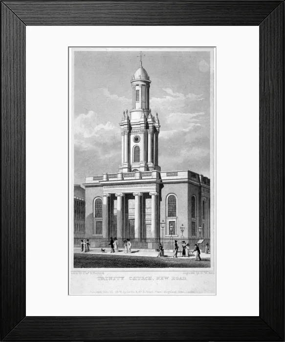 Framed Print : Trinity Church, Euston Road, St Pancras, London, 1828. Artist: Thomas Hosmer Shepherd Framed Print : Trinity Church, Euston Road, St Pancras, London, 1828. Artist: Thomas Hosmer Shepherd