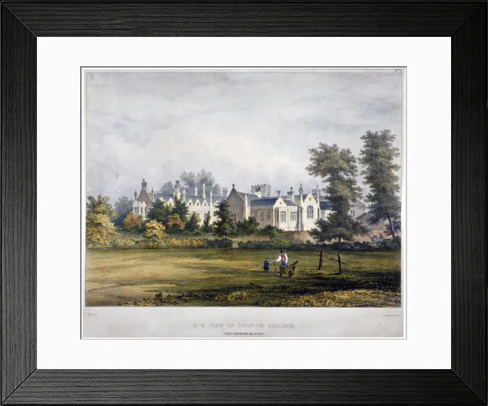 Framed Print : Dulwich College, London, c1830. Artist: Standidge & Co Framed Print : Dulwich College, London, c1830. Artist: Standidge & Co