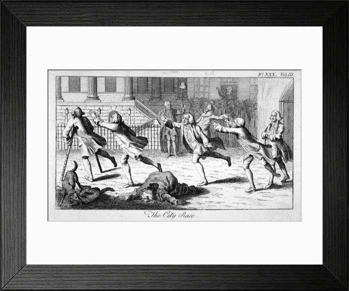 Framed Print : The City Race, 1771 Framed Print : The City Race, 1771