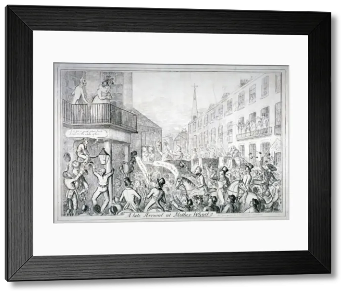 Framed Print : A late arrival at Mother Wood s, 1820 Framed Print : A late arrival at Mother Wood s, 1820