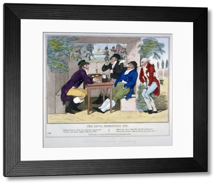 Framed Print : The Devil Reproving Sin, 1804 Framed Print : The Devil Reproving Sin, 1804