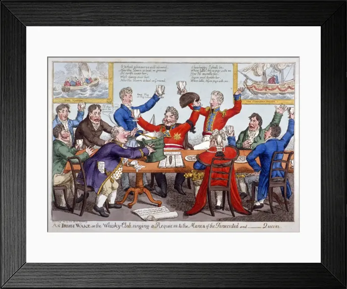 Framed Print : An Irish wake... 1821 Framed Print : An Irish wake... 1821