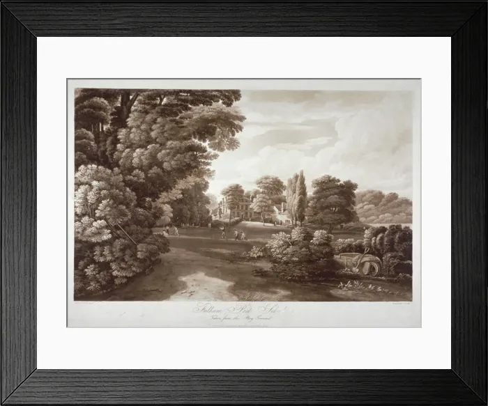 Framed Print : Fulham Park School, London, 1813. Artist: Frederick Christian Lewis Framed Print : Fulham Park School, London, 1813. Artist: Frederick Christian Lewis