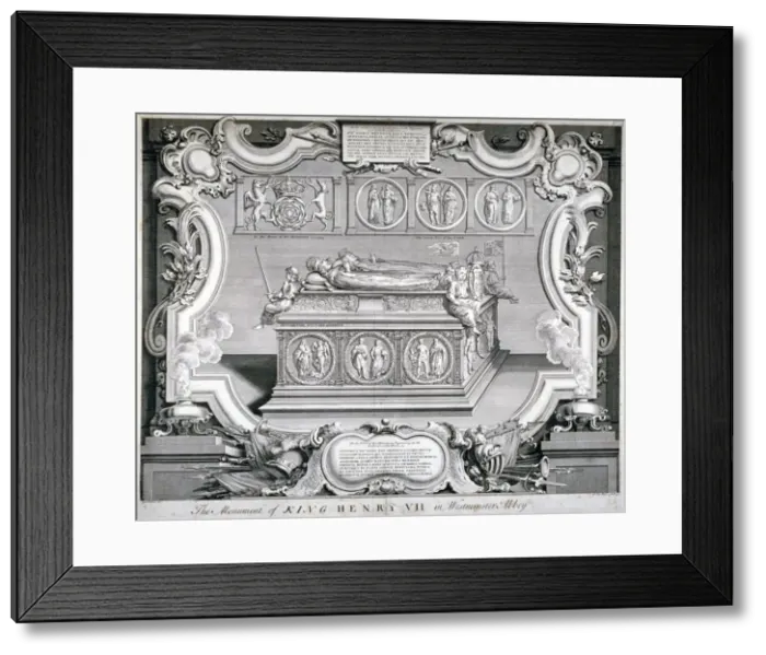Framed Print : Tomb of Henry VII and Queen Elizabeth, Westminster Abbey, London, c1750