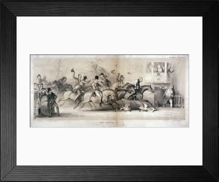 Framed Print : New version of John Gilpin, after Stothard, 1846 Framed Print : New version of John Gilpin, after Stothard, 1846