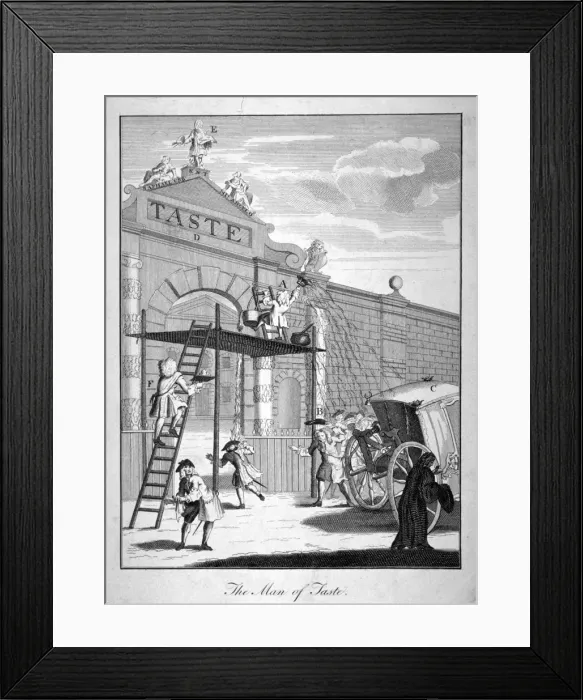 Framed Print : The Man of Taste, 1731 Framed Print : The Man of Taste, 1731
