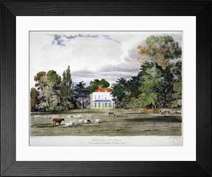Framed Print : Old Park, Clapham, London, c1830. Artist: Frederick Mackenzie Framed Print : Old Park, Clapham, London, c1830. Artist: Frederick Mackenzie
