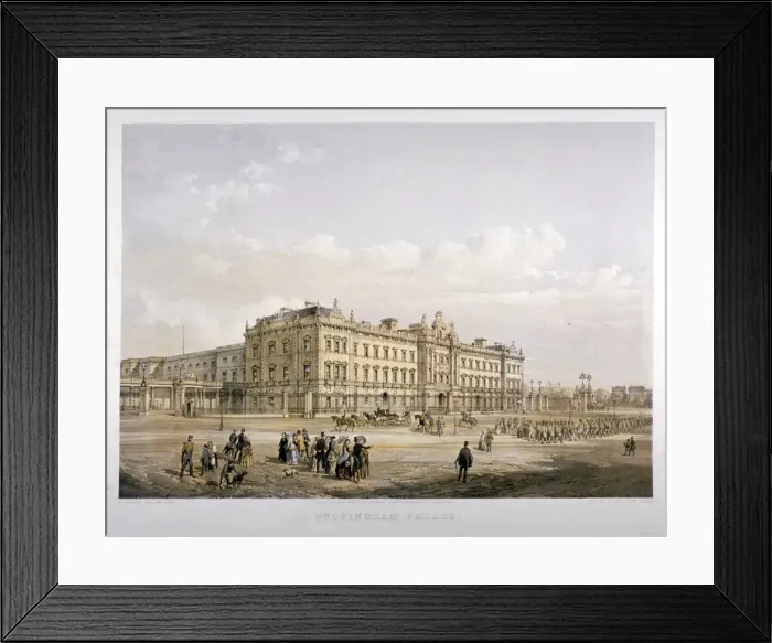 Framed Print : Buckingham Palace, London, 1852. Artist: E Walker Framed Print : Buckingham Palace, London, 1852. Artist: E Walker