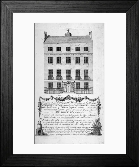 Framed Print : House in Golden Square, Westminster, London, c1790. Artist: Long Framed Print : House in Golden Square, Westminster, London, c1790. Artist: Long
