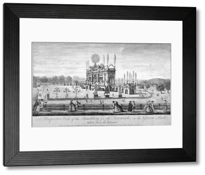 Framed Print : Green Park, Westminster, London, 1749. Artist: P Angier Framed Print : Green Park, Westminster, London, 1749. Artist: P Angier