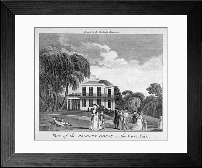 Framed Print : Rangers House in Green Park, Westminster, London, c1790