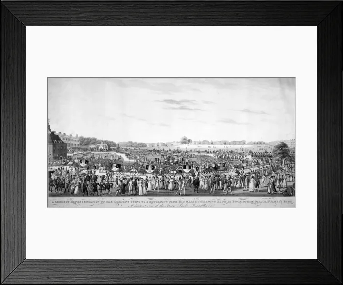 Framed Print : St James Park and Green Park, Westminster, London, 1822 Framed Print : St James Park and Green Park, Westminster, London, 1822