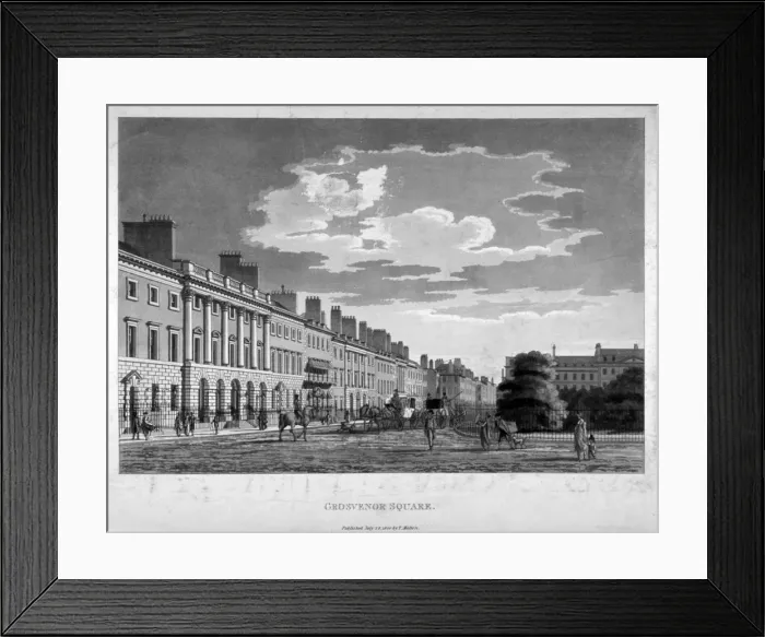 Framed Print : Grosvenor Square, Westminster, London, 1800 Framed Print : Grosvenor Square, Westminster, London, 1800