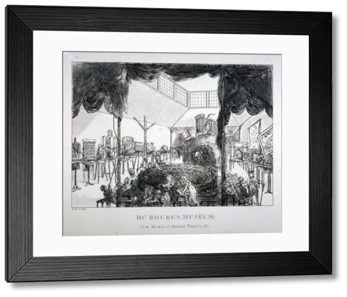 Framed Print : Dubourgs Museum, Grosvenor Street, Westminster, London, 1818. Artist: Matthew Dubourg Framed Print : Dubourgs Museum, Grosvenor Street, Westminster, London, 1818. Artist: Matthew Dubourg