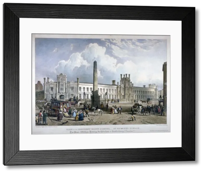 Framed Print : St Georges Fields, Southwark, London, c1825. Artist: Louis Haghe Framed Print : St Georges Fields, Southwark, London, c1825. Artist: Louis Haghe