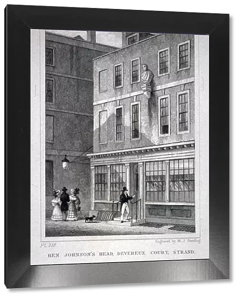 The Ben Johnsons Head inn, Devereux Court, Westminster, London, c1830