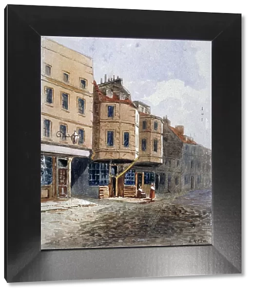 View of Oliver Cromwells house, Clements Lane, Westminster, London, c1840. Artist