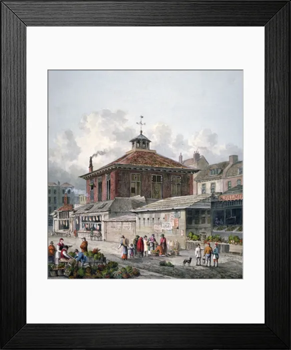 Framed Print : Clare Market, Westminster, London, 1815. Artist: George Shepherd Framed Print : Clare Market, Westminster, London, 1815. Artist: George Shepherd