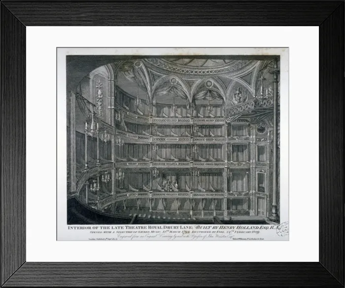Framed Print : Interior of the Theatre Royal, Drury Lane, 1810. Artist: Thomas Dale Framed Print : Interior of the Theatre Royal, Drury Lane, 1810. Artist: Thomas Dale